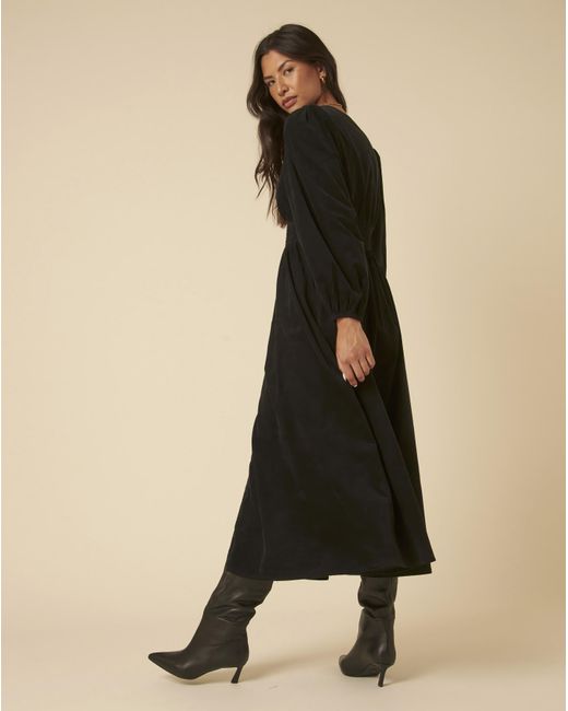 Nobody's Child Black Riley Midi Dress