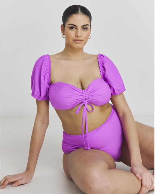 Simply Be Purple Katerini Bikini Top