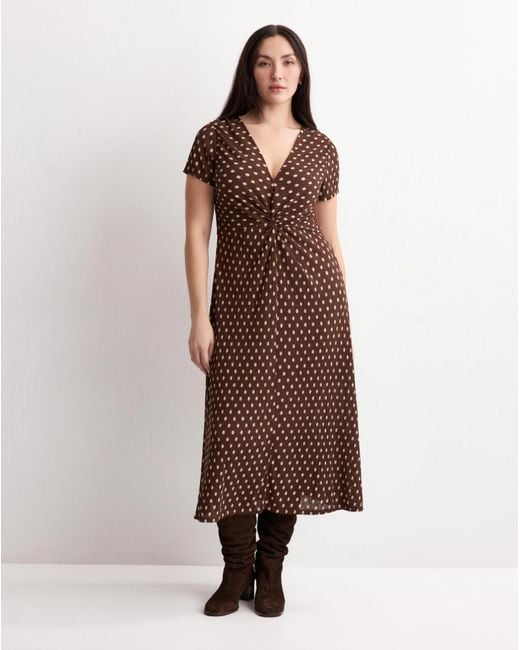 Mango Brown Dress Pomi