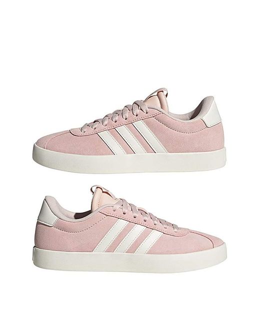 Adidas Pink Vl Court 3.0 Trainers