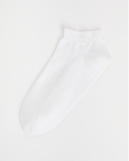 Pretty Secrets White 5 Pack Super Value Trainer Liner Socks