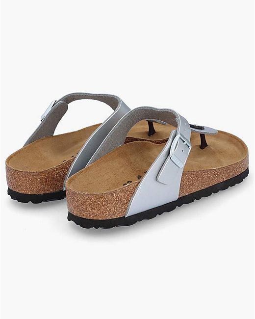 Birkenstock White Gizeh Toe Post Sandals