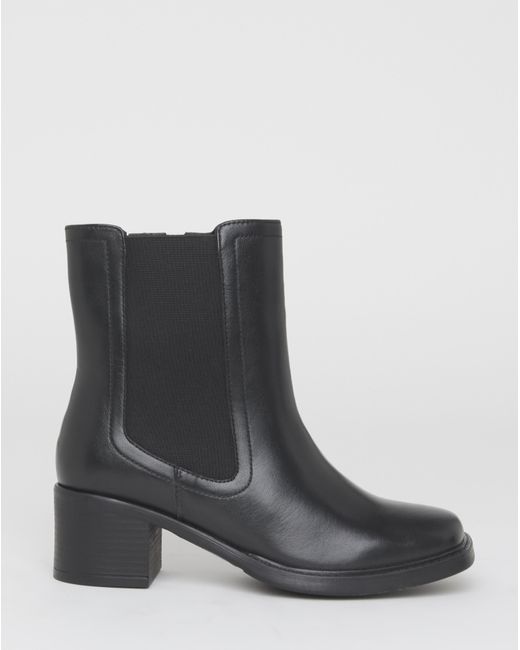 Simply Be Blue Block Heel Chelsea Boot Extra Wide