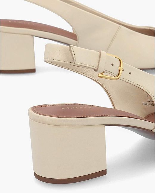 Radley White Bliss Crescent Sling Backs