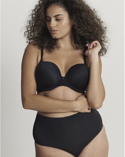 Figleaves Black Smoothing High Waisted Brief