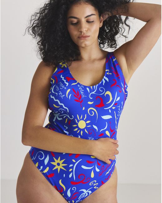 Simply Be Blue 2 Pack Value Swimsuits