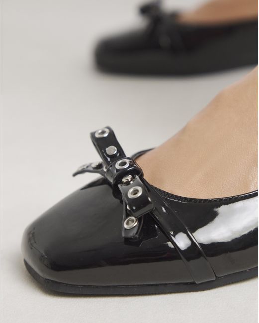 Simply Be Natural Studded Ballerina Shoe Wide