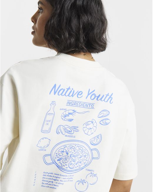 Native Youth White Ny Graphic Tee