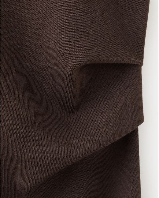 Mango Brown Mini Dress With Draped Detail