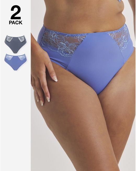 Pretty Secrets Blue 2 Pack Ella Full Knickers
