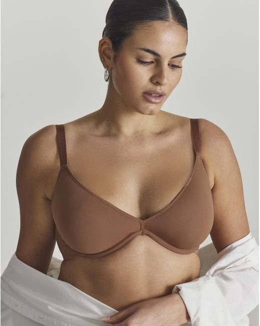 DORINA Brown Noa Light Pad Plunge Bra