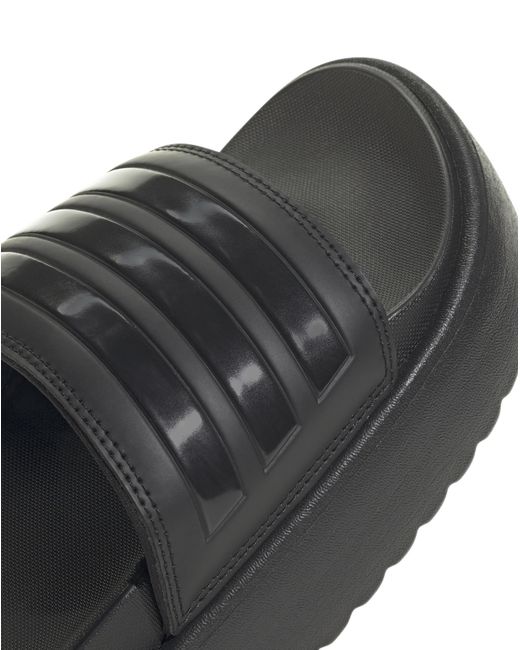 Adidas White Adilette Platform Slides