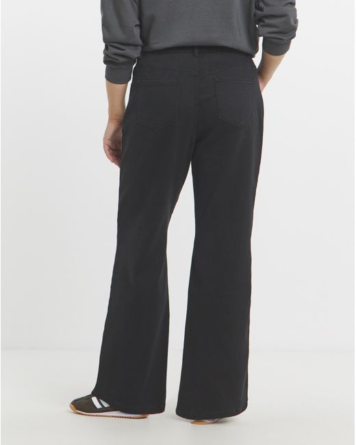Simply Be Blue Fleece Lined Cosy Wide Leg Jeans