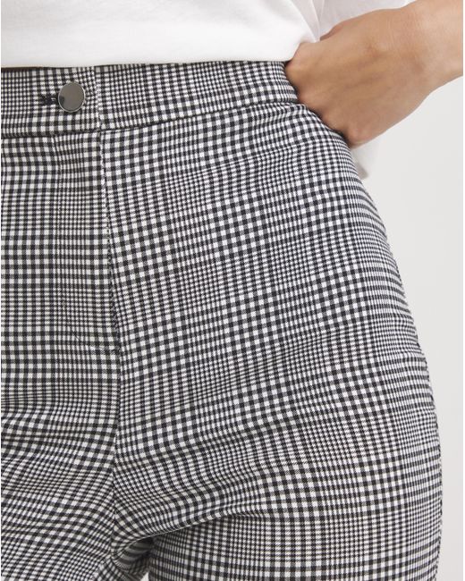 Simply Be White High Waisted Skinny Trousers