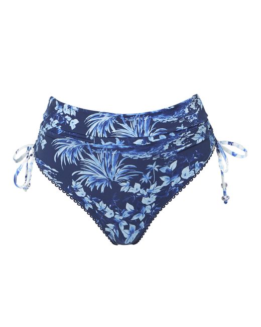 Figleaves Blue Lisbon Bikini Bottoms