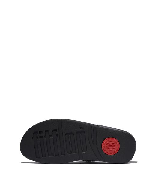 Fitflop Black Fit Flop Lulu Crystal Toe-Post Sandals