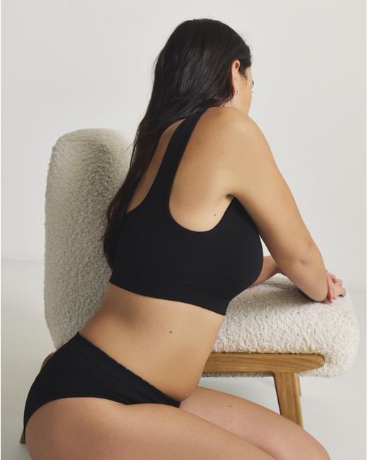 Pretty Secrets Black V Front Seamfree Comfort Bra