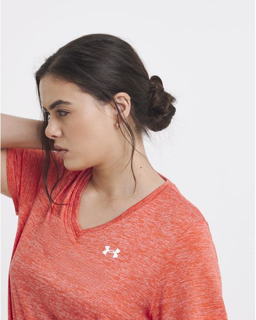 Under Armour Red Tech Ss Twist Top
