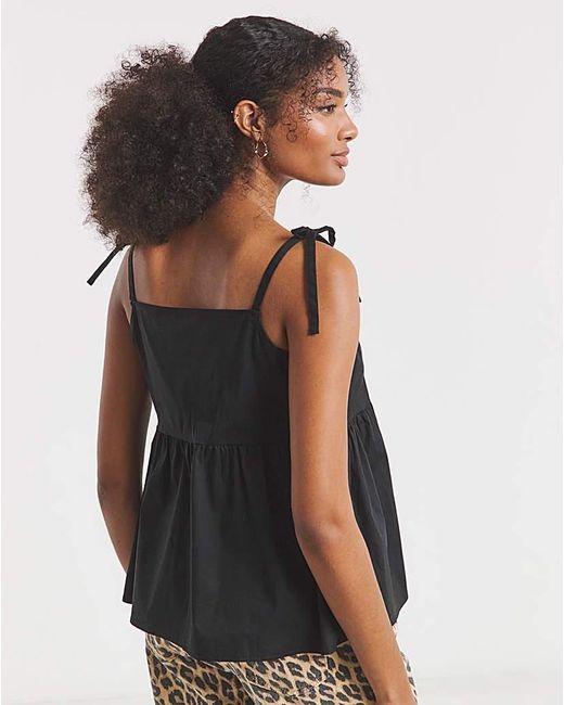 Simply Be Blue Tie Strap Cami