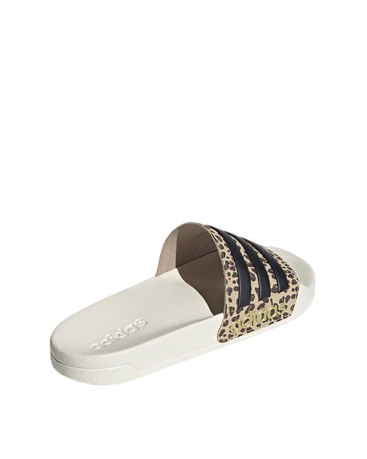 Adidas White Adilette Shower Slides