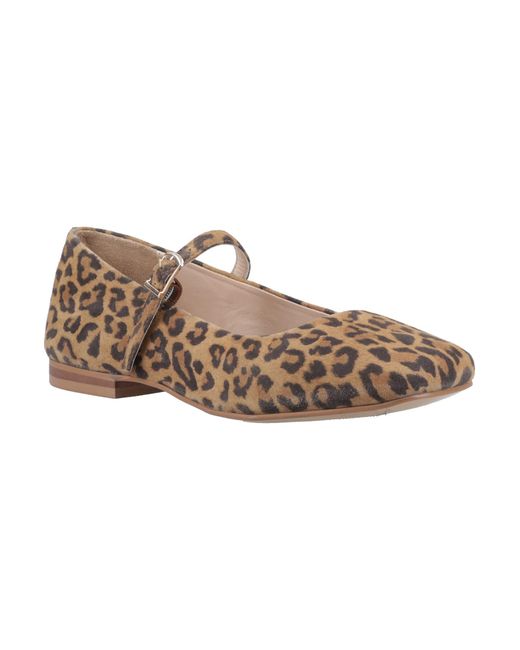 Hush Puppies Brown Pasha Suede Ballerina