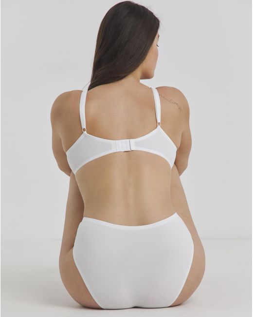 Pretty Secrets White 3 Pack Micro Full Brief