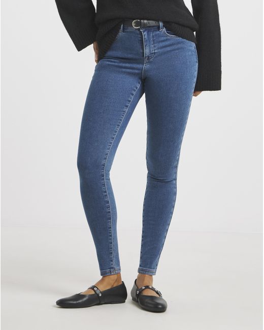 Simply Be Blue Fleece Lined Cosy Skinny Jeans