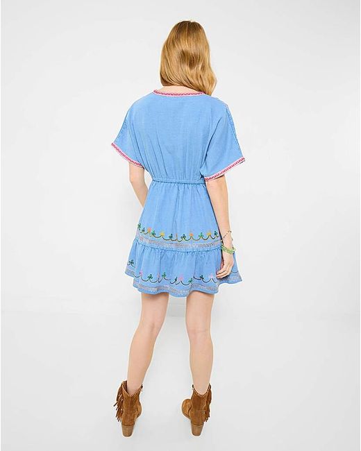 Joe Browns Blue Jb Emma Embroidered Denim Tunic Dress