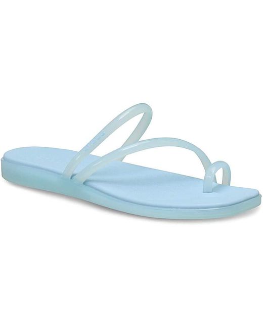 CROCSTM Blue Miami Jely Toe Loop Sandal