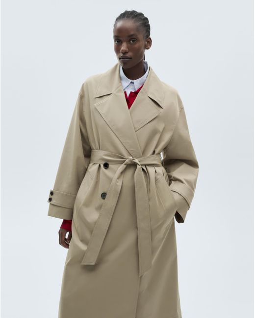 Mango Natural Oversized Trenchcoat