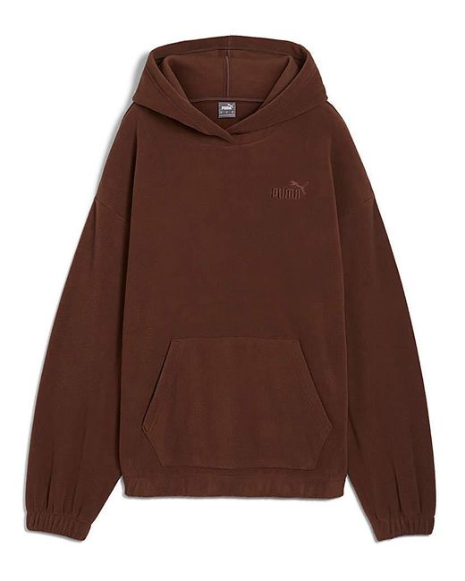 PUMA Brown Essentials Winterized Hoodie