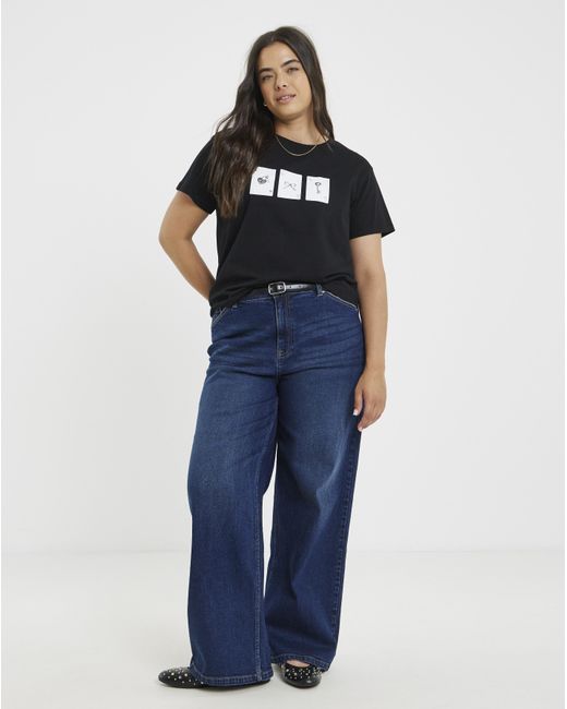 Simply Be Black Playing Cards Graphic T-Shirt