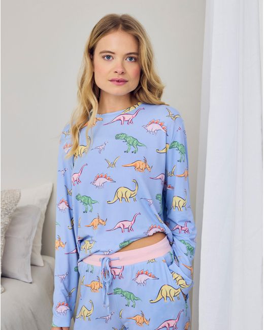 Chelsea Peers Blue Classic Long Sleeve Set