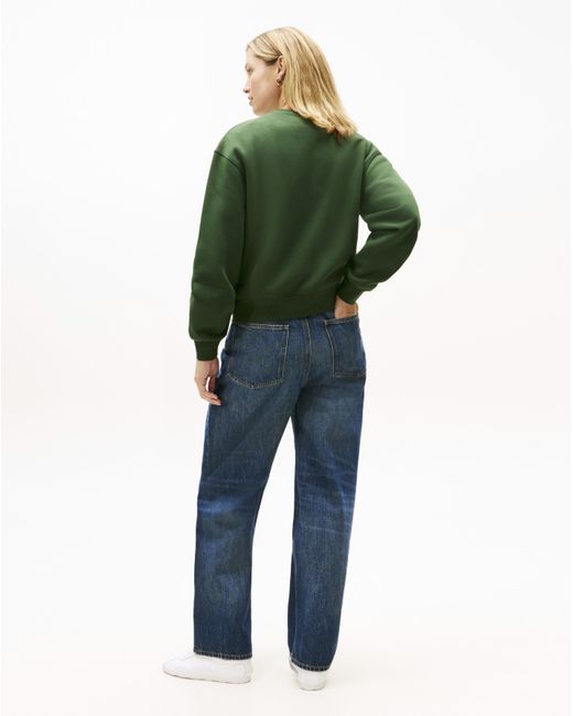 Tommy Hilfiger Green Script Fleece Sweatshirt