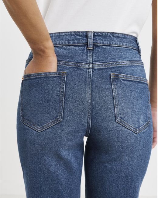 Simply Be Blue Sbe 99 1 Relaxed Straight Jeans