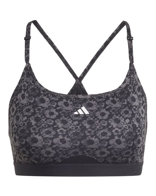 Adidas Black Aeroreact Training Support Bra