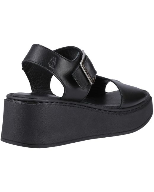 Hush Puppies Black Beatrix Wedge Sandal
