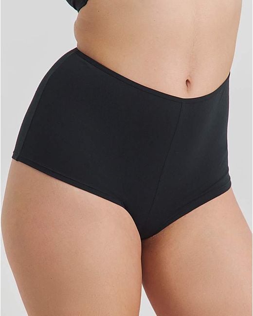 Pretty Secrets Black 5 Pack Boy Short Knickers