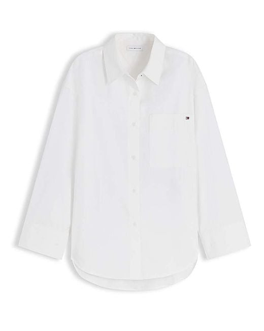 Tommy Hilfiger White Modern Poplin Shirt