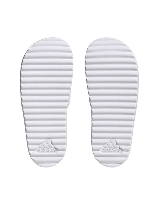 Adidas White Adilette Platform Slides