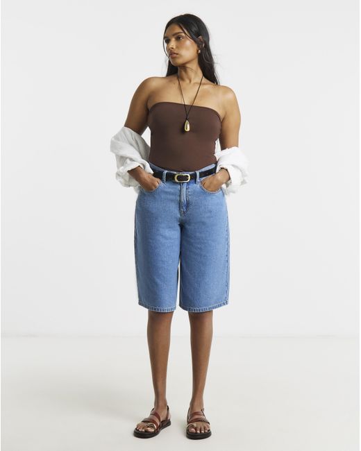 Simply Be Brown 2 Pack Bandeau Tops