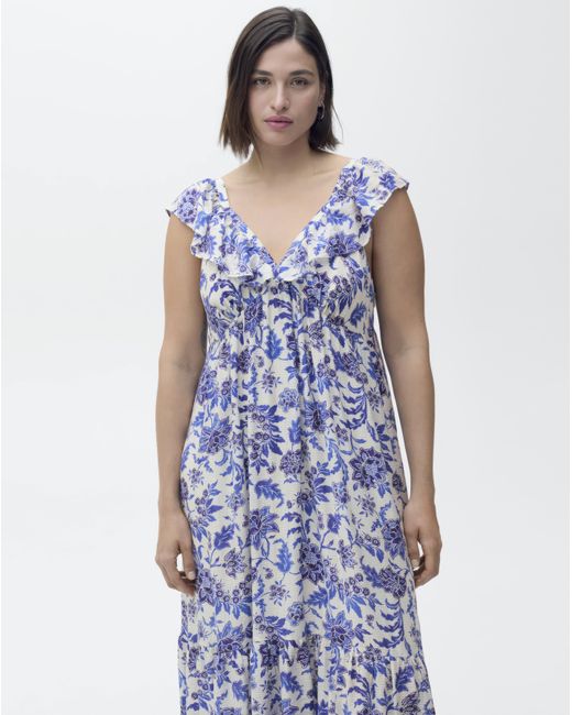 Mango Blue Dress Ramona
