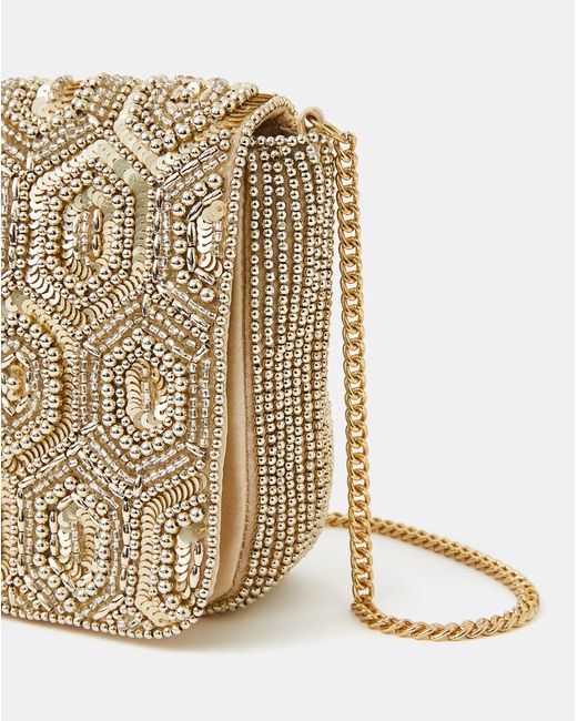 Accessorize White Fold Over Clutch Bag