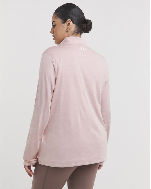 Under Armour Pink Tech 1/2 Zip Twist Top