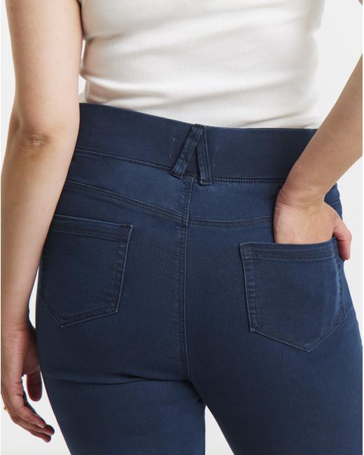 Simply Be Blue Skinny Pull On Jegging