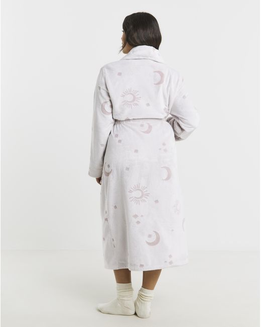 Chelsea Peers White Fleece Dressing Gown