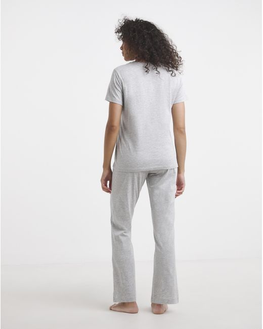 Pretty Secrets White Back To Basics Pj Set