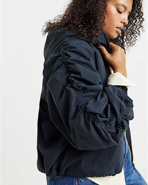 Simply Be Blue Dark Hooded Wind Breaker Jacket