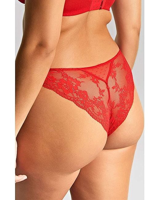 Panache Red Heidi Brazilian Knicker