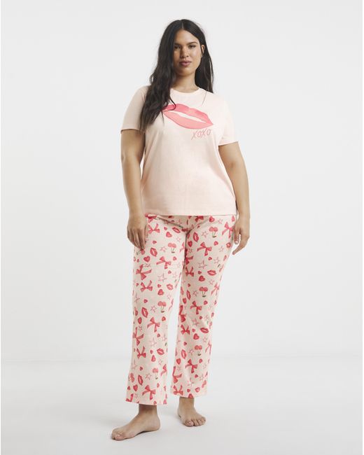 Simply Be Pink Pyjama Set